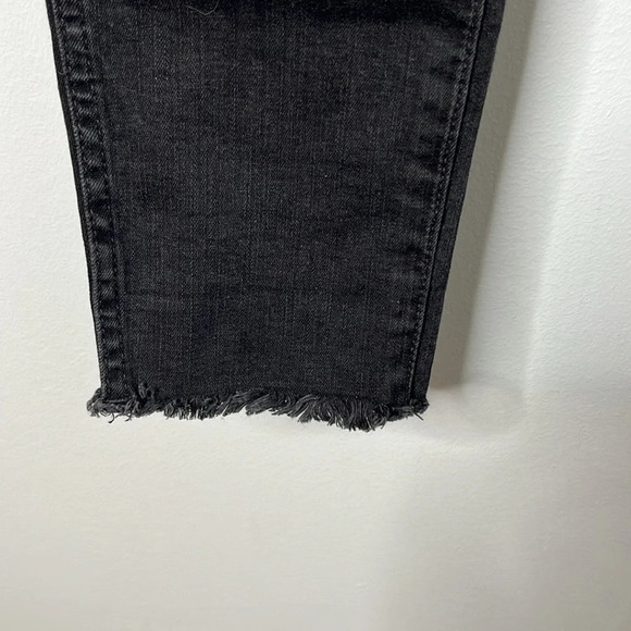 Madewell Berkeley Black 10” High Rise Skinny Jeans Button Through Edition - Picture 6 of 12